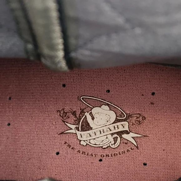 Ariat Showbaby Fatbaby U Turn Cowboy Boots Roughed Black Leather Suede Size 9.5 - Picture 5 of 15